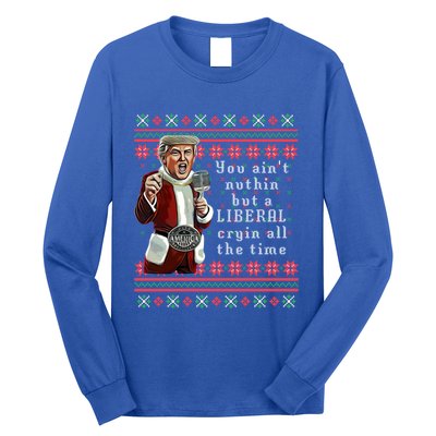 Jingle Joe Biden Xmas Carol Trump Ugly Christmas Sweater Gift Long Sleeve Shirt