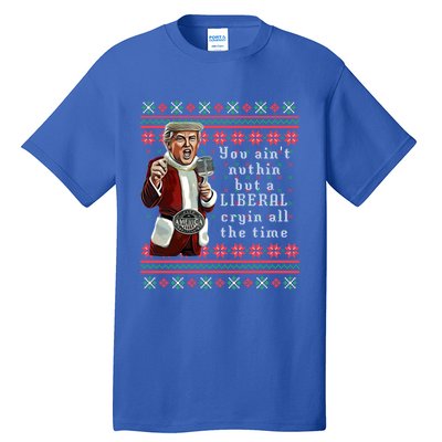 Jingle Joe Biden Xmas Carol Trump Ugly Christmas Sweater Gift Tall T-Shirt