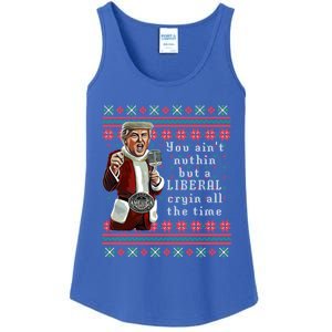 Jingle Joe Biden Xmas Carol Trump Ugly Christmas Sweater Gift Ladies Essential Tank