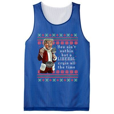 Jingle Joe Biden Xmas Carol Trump Ugly Christmas Sweater Gift Mesh Reversible Basketball Jersey Tank