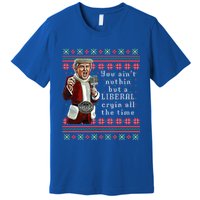 Jingle Joe Biden Xmas Carol Trump Ugly Christmas Sweater Gift Premium T-Shirt