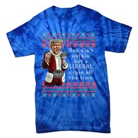 Jingle Joe Biden Xmas Carol Trump Ugly Christmas Sweater Gift Tie-Dye T-Shirt