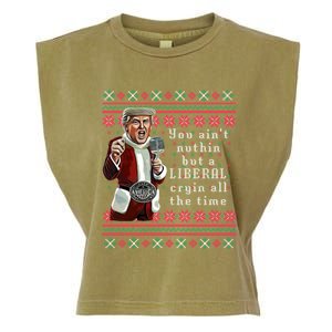 Jingle Joe Biden Xmas Carol Trump Ugly Christmas Sweater Gift Garment-Dyed Women's Muscle Tee