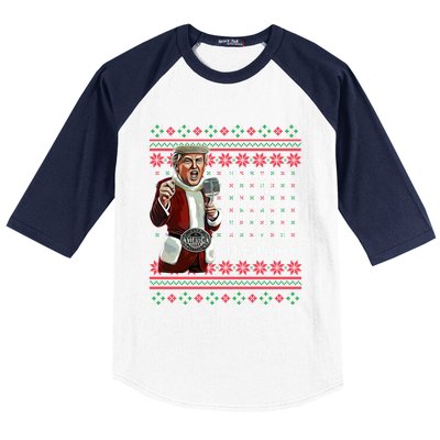 Jingle Joe Biden Xmas Carol Trump Ugly Christmas Sweater Gift Baseball Sleeve Shirt