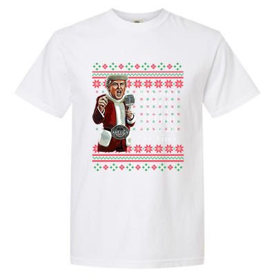 Jingle Joe Biden Xmas Carol Trump Ugly Christmas Sweater Gift Garment-Dyed Heavyweight T-Shirt