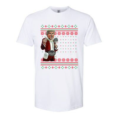 Jingle Joe Biden Xmas Carol Trump Ugly Christmas Sweater Gift Softstyle CVC T-Shirt