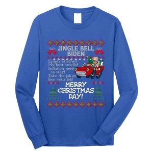 Jingle Joe Biden Xmas Carol Trump Ugly Christmas Sweater Meaningful Gift Long Sleeve Shirt