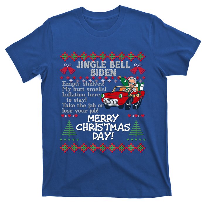 Jingle Joe Biden Xmas Carol Trump Ugly Christmas Sweater Meaningful Gift T-Shirt