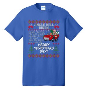 Jingle Joe Biden Xmas Carol Trump Ugly Christmas Sweater Meaningful Gift Tall T-Shirt