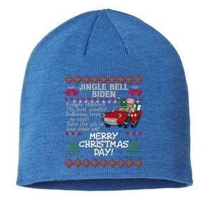 Jingle Joe Biden Xmas Carol Trump Ugly Christmas Sweater Meaningful Gift Sustainable Beanie