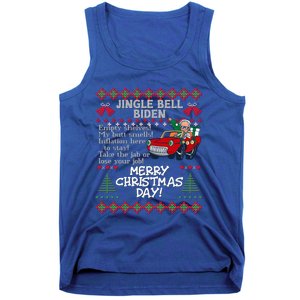 Jingle Joe Biden Xmas Carol Trump Ugly Christmas Sweater Meaningful Gift Tank Top