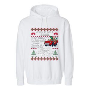 Jingle Joe Biden Xmas Carol Trump Ugly Christmas Sweater Meaningful Gift Garment-Dyed Fleece Hoodie