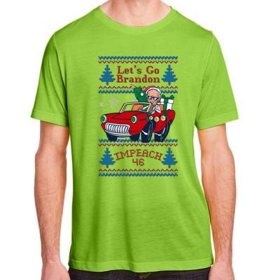 Jingle Joe Biden Xmas Carol Trump Ugly Christmas Sweater Gift Adult ChromaSoft Performance T-Shirt