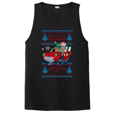 Jingle Joe Biden Xmas Carol Trump Ugly Christmas Sweater Gift PosiCharge Competitor Tank