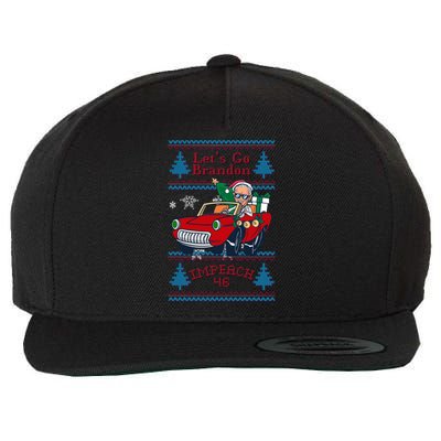 Jingle Joe Biden Xmas Carol Trump Ugly Christmas Sweater Gift Wool Snapback Cap