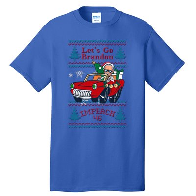 Jingle Joe Biden Xmas Carol Trump Ugly Christmas Sweater Gift Tall T-Shirt