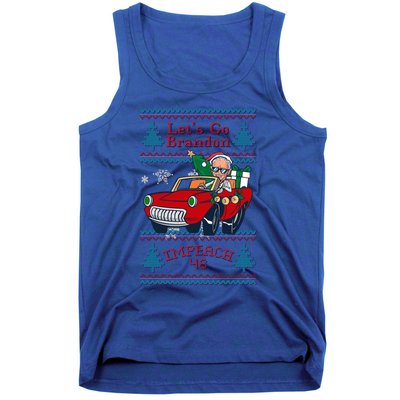 Jingle Joe Biden Xmas Carol Trump Ugly Christmas Sweater Gift Tank Top