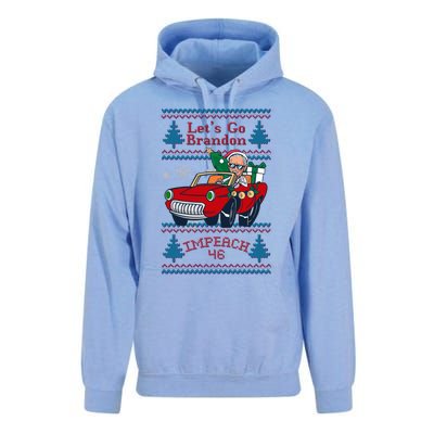 Jingle Joe Biden Xmas Carol Trump Ugly Christmas Sweater Gift Unisex Surf Hoodie