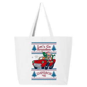 Jingle Joe Biden Xmas Carol Trump Ugly Christmas Sweater Gift 25L Jumbo Tote