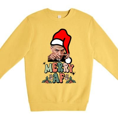 Jingle Joe Biden Xmas Carol Trump Ugly Christmas Sweater Cool Gift Premium Crewneck Sweatshirt