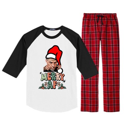 Jingle Joe Biden Xmas Carol Trump Ugly Christmas Sweater Cool Gift Raglan Sleeve Pajama Set