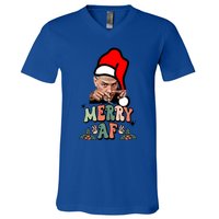 Jingle Joe Biden Xmas Carol Trump Ugly Christmas Sweater Cool Gift V-Neck T-Shirt