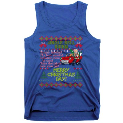 Jingle Joe Biden Xmas Carol Trump Ugly Christmas Sweater Gift Tank Top