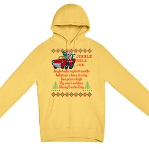 Jingle Joe Biden Xmas Carol Trump Ugly Christmas Sweater Cute Gift Premium Pullover Hoodie