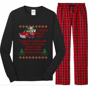 Jingle Joe Biden Xmas Carol Trump Ugly Christmas Sweater Cute Gift Long Sleeve Pajama Set