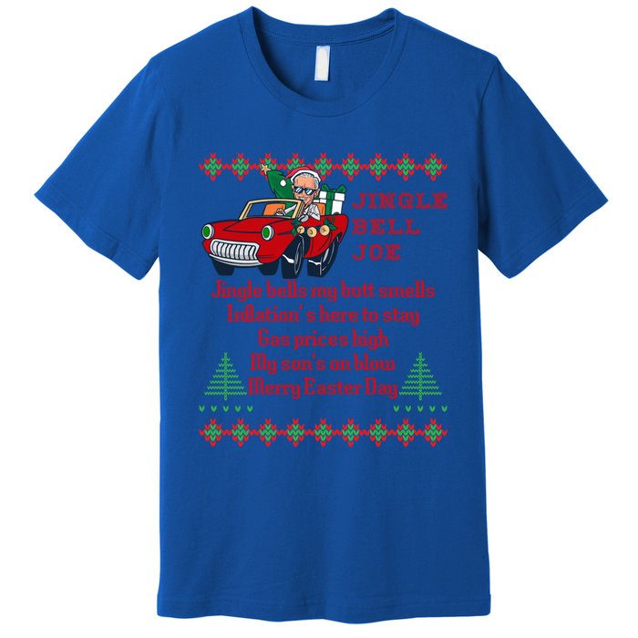 Jingle Joe Biden Xmas Carol Trump Ugly Christmas Sweater Cute Gift Premium T-Shirt