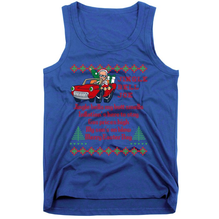 Jingle Joe Biden Xmas Carol Trump Ugly Christmas Sweater Cute Gift Tank Top