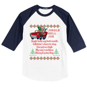 Jingle Joe Biden Xmas Carol Trump Ugly Christmas Sweater Cute Gift Baseball Sleeve Shirt