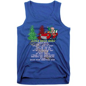 Jingle Joe Biden Xmas Carol Trump Ugly Christmas Sweater Funny Gift Tank Top