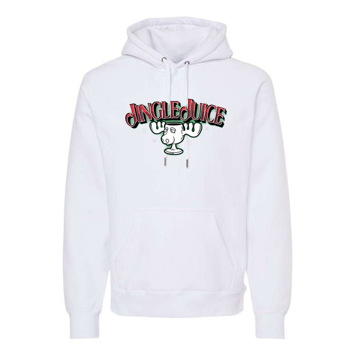 Jingle Juice Christmas Holiday Season Reindeer Premium Hoodie