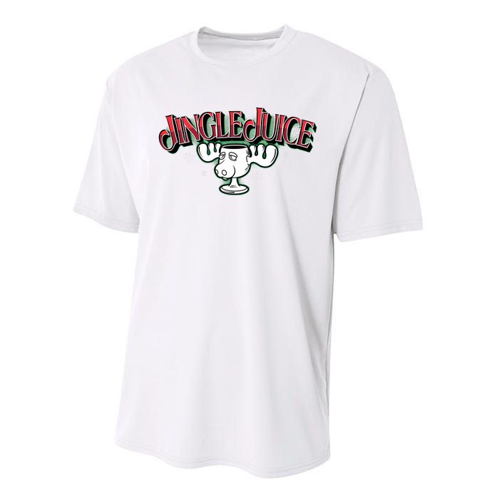 Jingle Juice Christmas Holiday Season Reindeer Performance Sprint T-Shirt