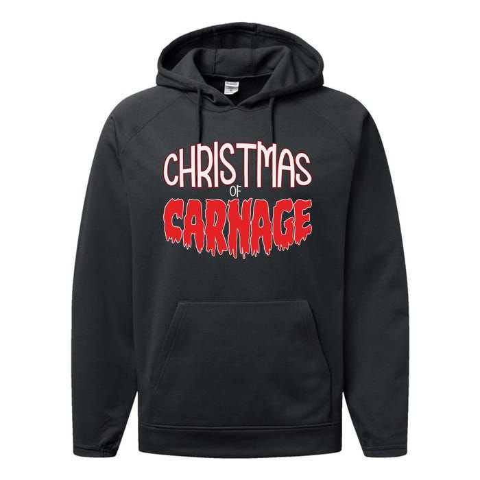 Jess Jeckel Christmas Of Carnage Performance Fleece Hoodie