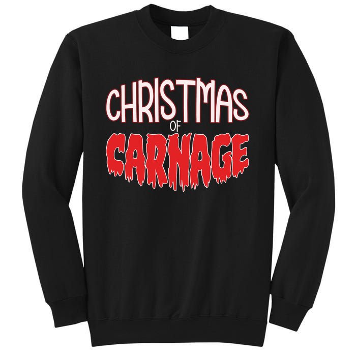 Jess Jeckel Christmas Of Carnage Tall Sweatshirt