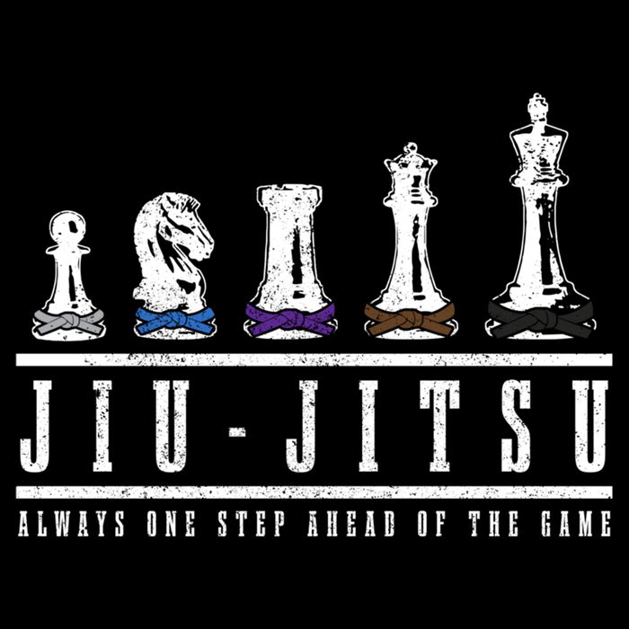 Jiu Jitsu Chess Black Belt Mma Mixed Martial Arts Gift Drawstring Bag