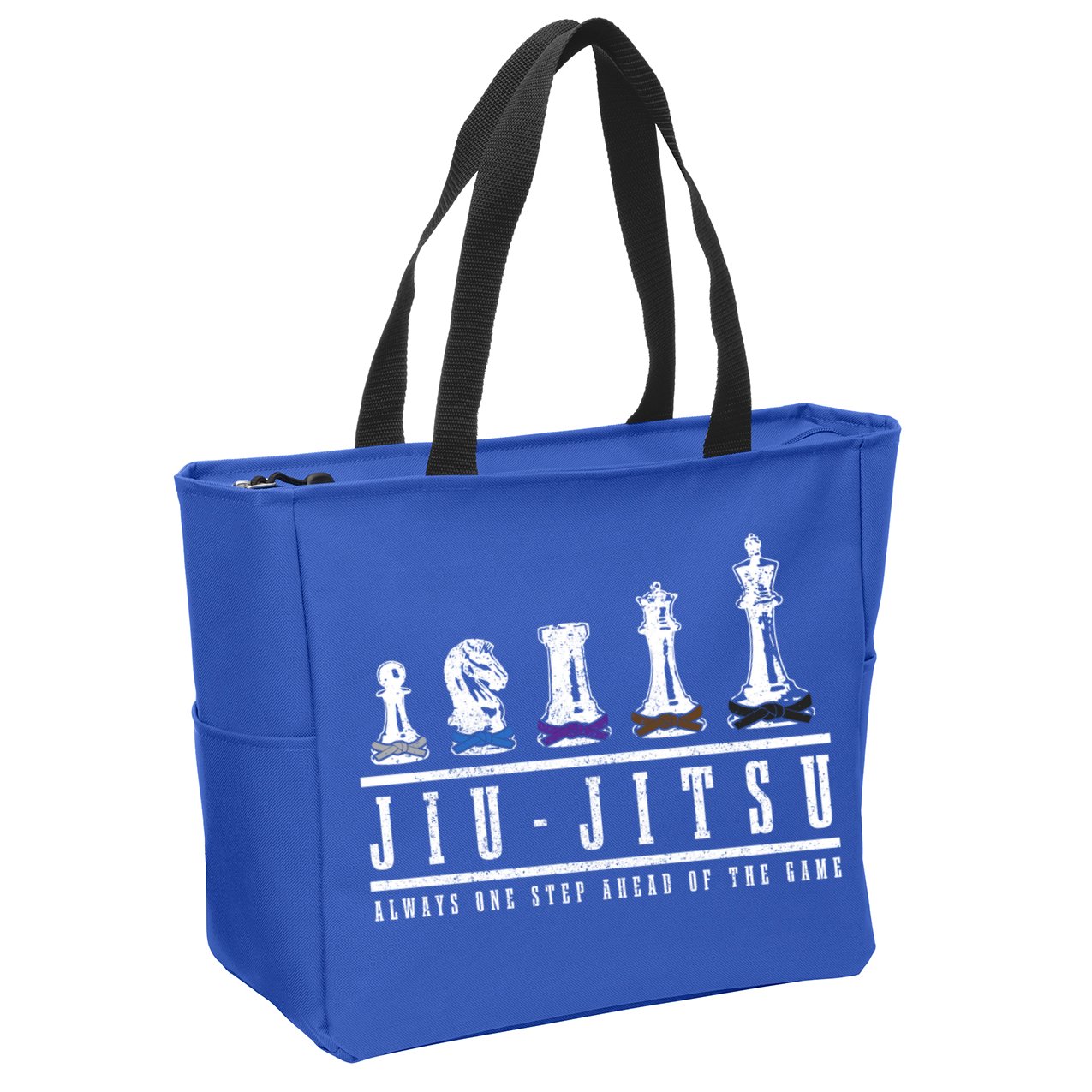 Jiu Jitsu Chess Black Belt Mma Mixed Martial Arts Gift Zip Tote Bag