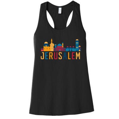 Jerusalem Jewish Country Israelite Israel Women's Racerback Tank