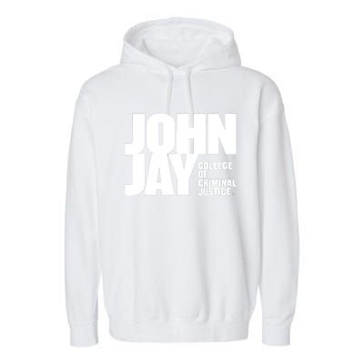 John Jay College Of Criminal Justice Bloodhounds Large Garment-Dyed Fleece Hoodie