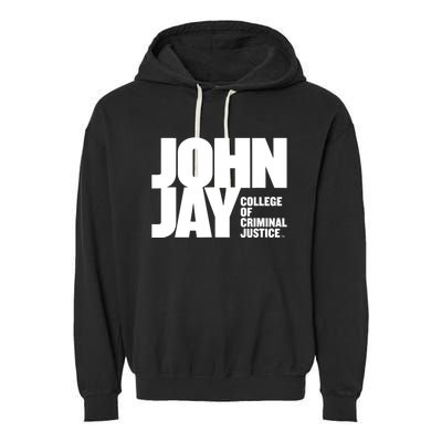 John Jay College Of Criminal Justice Bloodhounds Large Garment-Dyed Fleece Hoodie