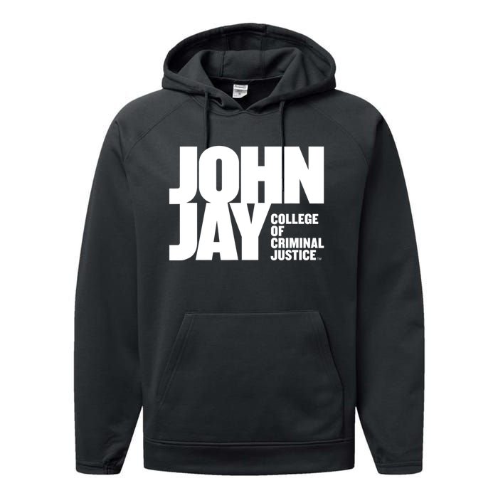 John Jay College Of Criminal Justice Bloodhounds Large Performance Fleece Hoodie