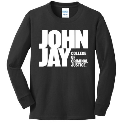 John Jay College Of Criminal Justice Bloodhounds Large Kids Long Sleeve Shirt