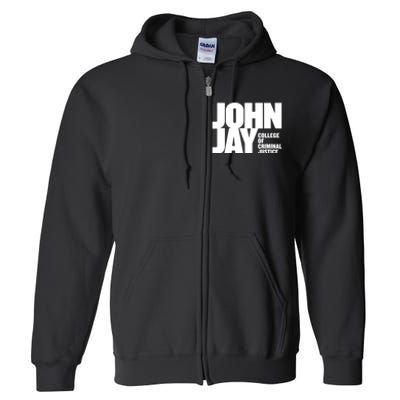 John Jay College Of Criminal Justice Bloodhounds Large Full Zip Hoodie