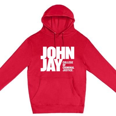 John Jay College Of Criminal Justice Bloodhounds Large Premium Pullover Hoodie