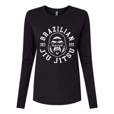 Jiu Jitsu Clothing & MMA Apparel Brazilian Jiu Jitsu Womens Cotton Relaxed Long Sleeve T-Shirt