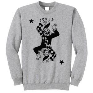 Joker Jester Clown Card Poker Playing Wild Card Gift Tall Sweatshirt