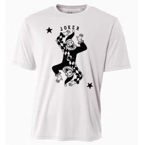 Joker Jester Clown Card Poker Playing Wild Card Gift Cooling Performance Crew T-Shirt