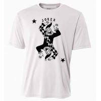 Joker Jester Clown Card Poker Playing Wild Card Gift Cooling Performance Crew T-Shirt